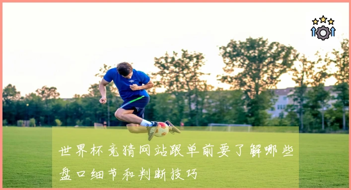 世界杯竞猜网站跟单前要了解哪些盘口细节和判断技巧